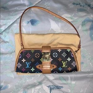 Louis Vuitton Black Multicolor SHIRLEY Clutch